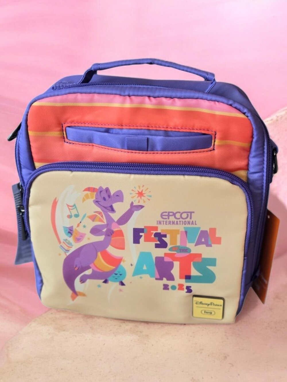 Disney Figment EPCOT Festival of the Arts Crossbody Bag NEW With Tags 2025